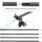 HIFFIN® Triple Crossbar 10 ft Wide 8.5 ft Height Backdrop Stand, Photo Video Studio Heavy Duty Adjustable Photography Muslin Background Support System Kit - 3 in 1 Multi Backdrop Stand