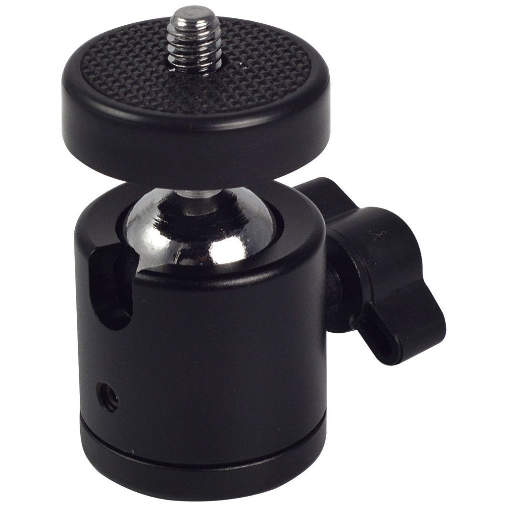 HIFFIN® Swivel Mini Ball Head 1/4" Screw 360 Degree Aluminum Alloy Body Rotating Swivel Mini Tripod Ball Head with 1/4" Screw Thread Base Mount for Lighter DSLR Camera Camcorder