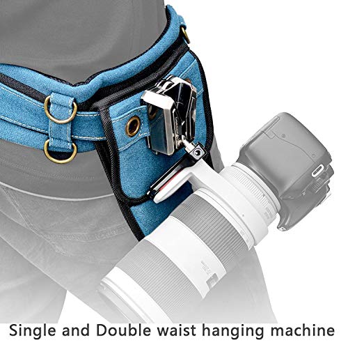 HIFFIN® Camera waist belt buckle UDK-11D WITH METAL BUTTON ,QUICK RELEASE PLATE COLOUR (BLACK)