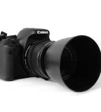 HIFFIN® ET-60 Lens Hood for Canon 55-250 EF75-300III, Camera for Canon EF75-300MM F/4-5.6 III EF-S 55-250MM F/4-5.6 is ET - 60 Lens Hood for Canon EF75-300 USM/EF - S 55-250MM