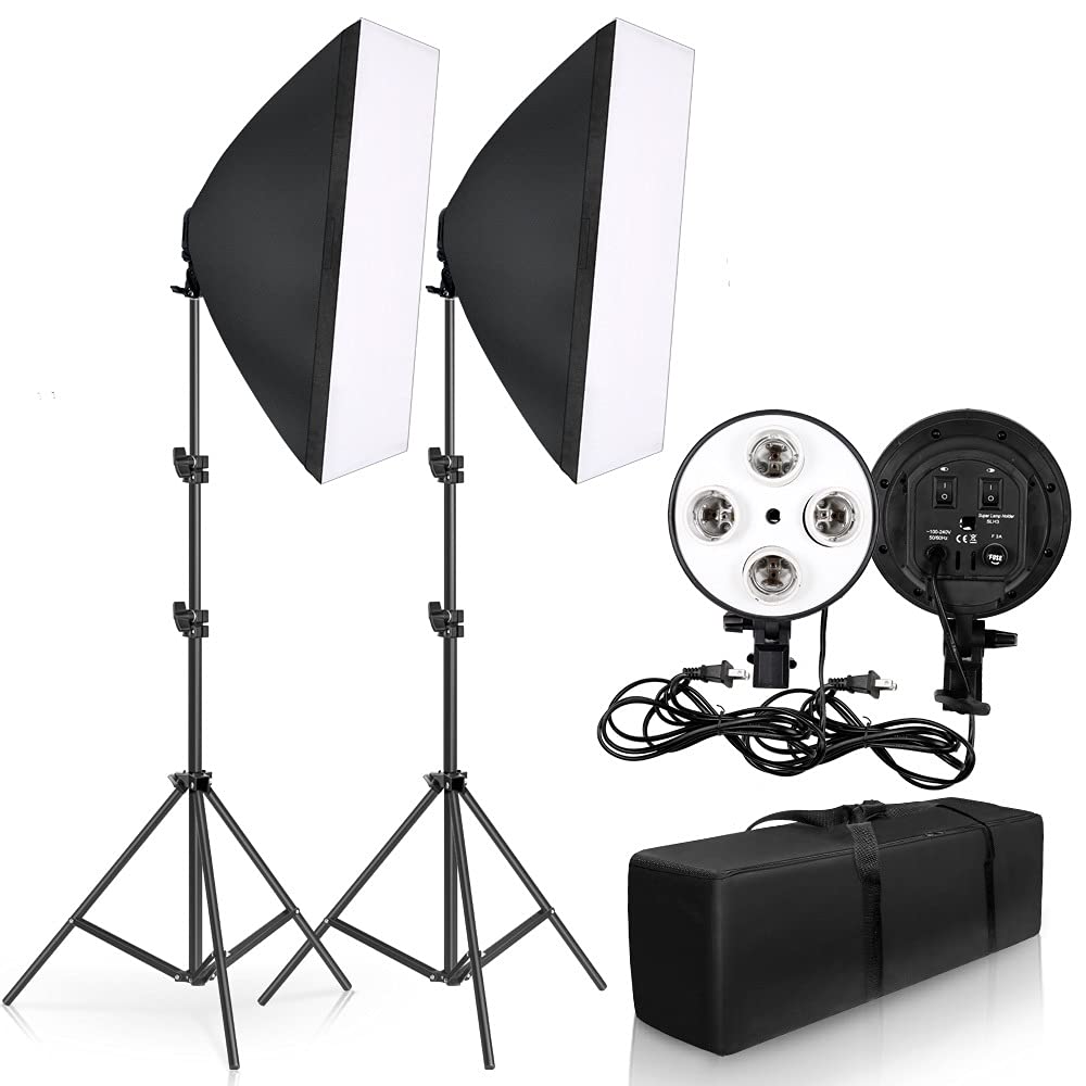 HIFFIN® Trilux Mark II Double Kit/YouTube Lighting/Fluorescent Light for Still & Video ( WOB)