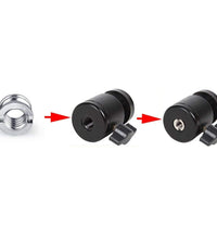 HIFFIN® Metal 1/4" to 3/8" Tripod Convert Screw Adapter 3/8" to 1/4" Reducer Bushing Convert Screw Adapter for Tripod Monopod Ballhead Stand and Video Light DSLR SLR (Pack of 3)
