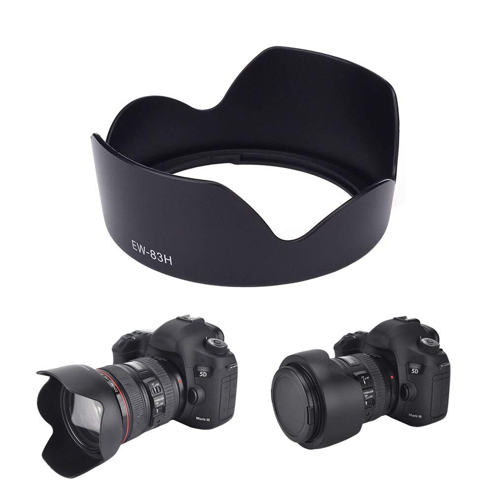 HIFFIN® Digital Lens Hood EW-83H for Canon EF 24-105mm f/4L is USM Zoom Lens EW83H Shade
