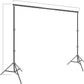 HIFFIN® 5 PRO Quadlux Mark III Soft Led Still & Video Light Softbox 3 Point Lighting Kit with Backdrop Stand, 9x10ft Photo Video Studio Muslin 1 x Curtain Black | Stand Backdrop Support System Kit