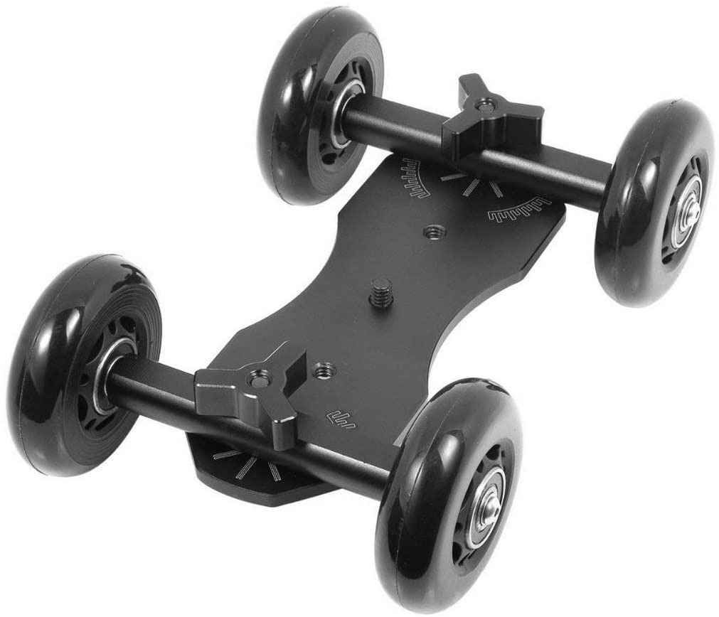 HIFFIN® Professional Car Video Photograph Rail Rolling Slider Dolly Skater for DSLR/Action Camera/Camcorder