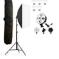 HIFFIN® PRO HD 5 Soft Led Video Light Softbox Kit | 1 Point Lighting | Stand | for YouTube Shooting,Videography, Product Photography, Continuous Studio.
