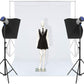 HIFFIN® White Backdrop Photo Backgound - 6X9 FT Photography Backdrop for Photoshoot White Background Screen for Video Recording Picture Shooting