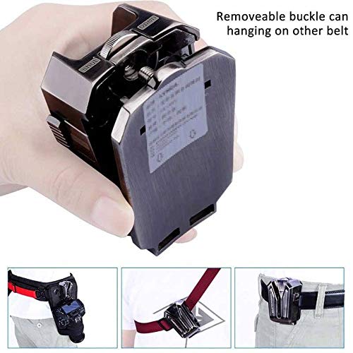 HIFFIN® Camera waist belt buckle UDK-11D WITH METAL BUTTON ,QUICK RELEASE PLATE COLOUR (BLACK)