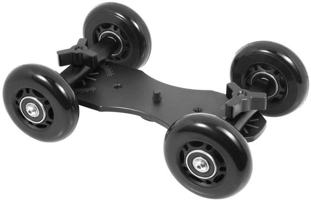 HIFFIN® Professional Car Video Photograph Rail Rolling Slider Dolly Skater for DSLR/Action Camera/Camcorder