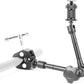 HIFFIN® 11inch Adjustable Articulating Friction Magic Arm & Large Super Clamp for Camera Rig, LCD Monitor, LED Flash Lights (11 inch Magic arm+clamp)
