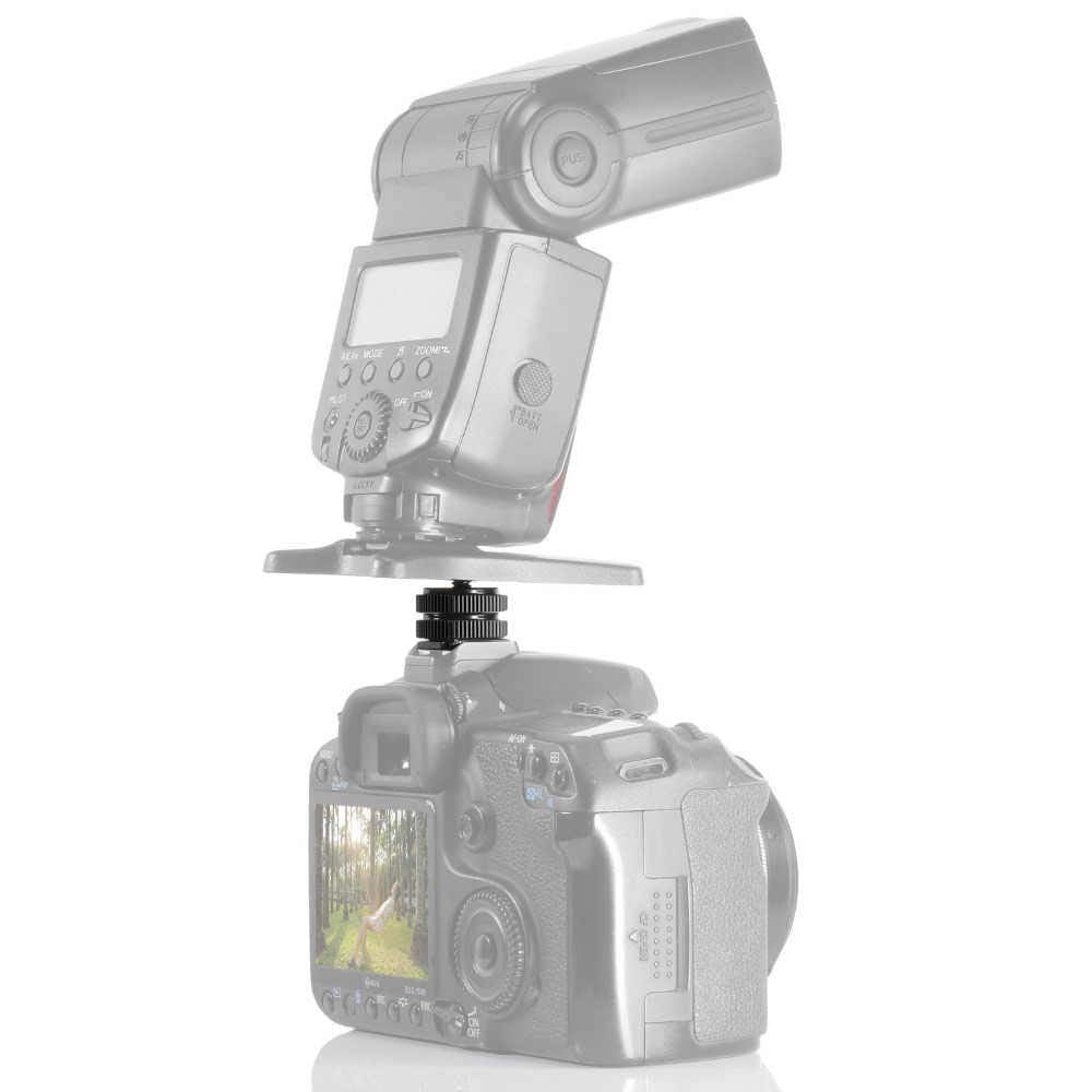HIFFIN® Camera Shoe Pro 1/4" Mount Adapter for Tripod Screw to led Light Hotshoe