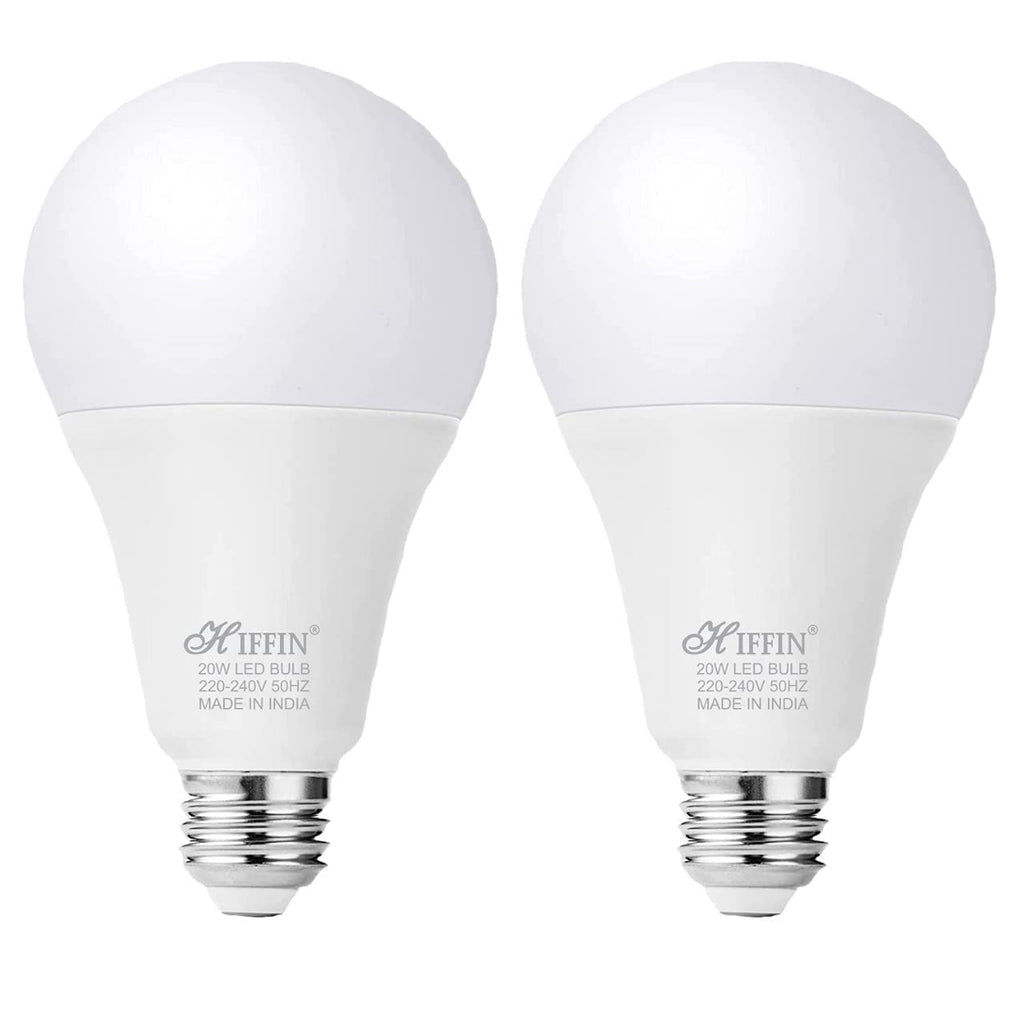 HIFFIN® Pack of 2 pcs Super Bright Light Bulb 20 Watt Equivalent A21 LED Light Bulb, White 3000K, 2200 High LED Bulb, E27 Base, Non-Dimmable