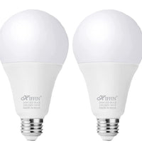 HIFFIN® Pack of 2 pcs Super Bright Light Bulb 20 Watt Equivalent A21 LED Light Bulb, White 3000K, 2200 High LED Bulb, E27 Base, Non-Dimmable