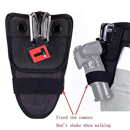 HIFFIN® Camera waist belt buckle UDK-11D WITH METAL BUTTON ,QUICK RELEASE PLATE COLOUR (BLACK)