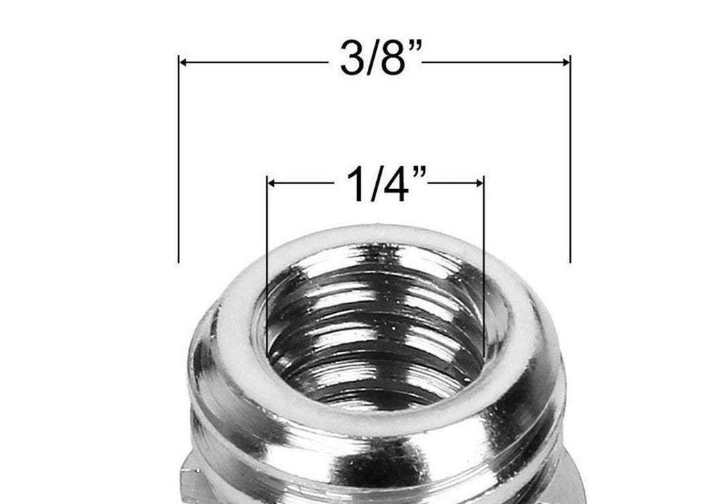 HIFFIN® Metal 1/4" to 3/8" Tripod Convert Screw Adapter 3/8" to 1/4" Reducer Bushing Convert Screw Adapter for Tripod Monopod Ballhead Stand and Video Light DSLR SLR (Pack of 5)