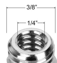 HIFFIN® Metal 1/4" to 3/8" Tripod Convert Screw Adapter 3/8" to 1/4" Reducer Bushing Convert Screw Adapter for Tripod Monopod Ballhead Stand and Video Light DSLR SLR (Pack of 3)