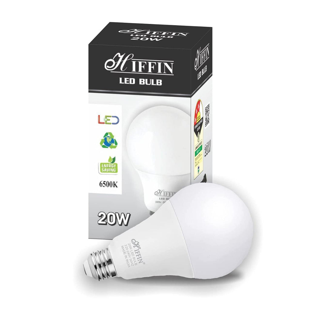 HIFFIN® Super Bright Light Bulb 20 Watt Equivalent A21 LED Light Bulb, White 3000K, 2200 High LED Bulb, E27 Base, Non-Dimmable