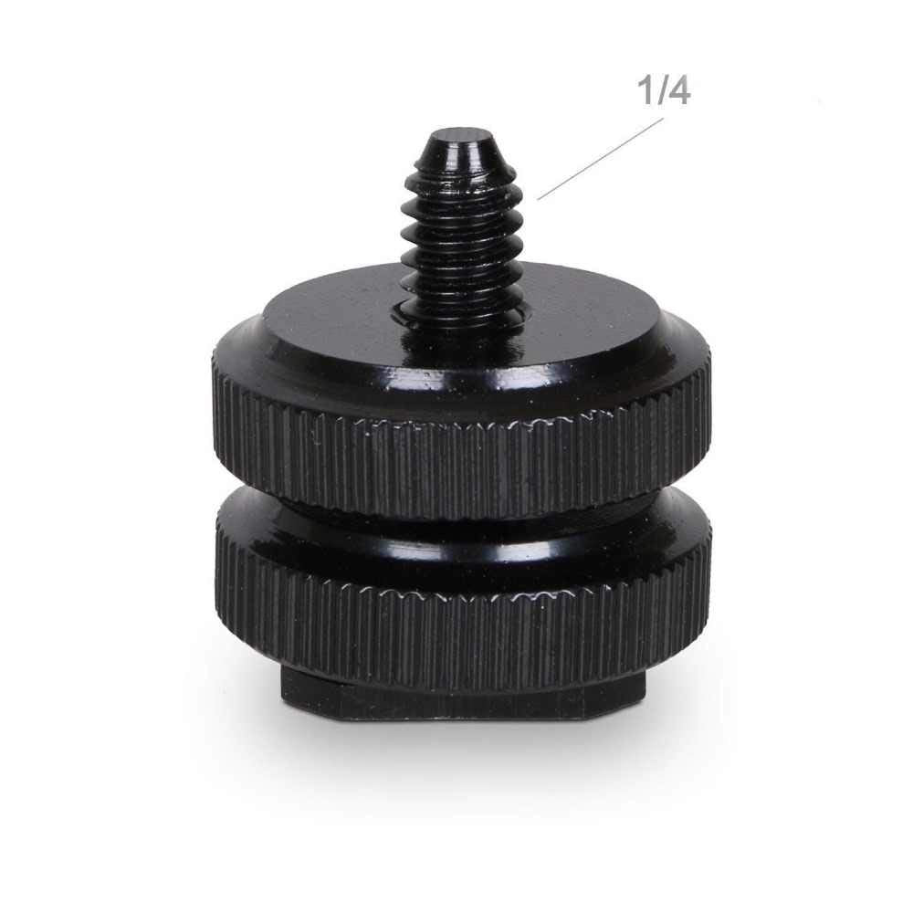 HIFFIN® Camera Shoe Pro 1/4" Mount Adapter for Tripod Screw to led Light Hotshoe