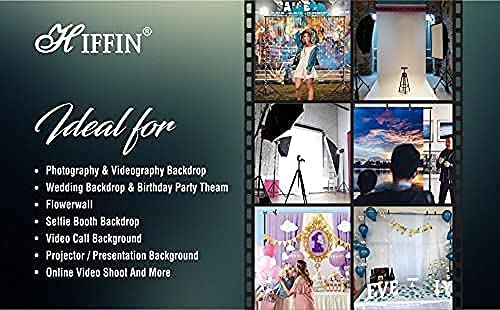 HIFFIN® Lighting Kit Adjustable Max Size 8x14ft Background Support System 1 Black Color Backdrop Fabric Photo Studio Softbox Sets Continuous Umbrella Light Stand with Portable Bag