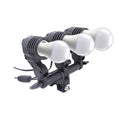 HIFFIN® 20W Bulb Photography Studio Swivel 3 Lamp Bulb Holder E27 Socket Flash Swivel Adapter for Photo Video Studio Softbox Video Light - Black