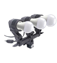 HIFFIN® 20W Bulb Photography Studio Swivel 3 Lamp Bulb Holder E27 Socket Flash Swivel Adapter for Photo Video Studio Softbox Video Light - Black