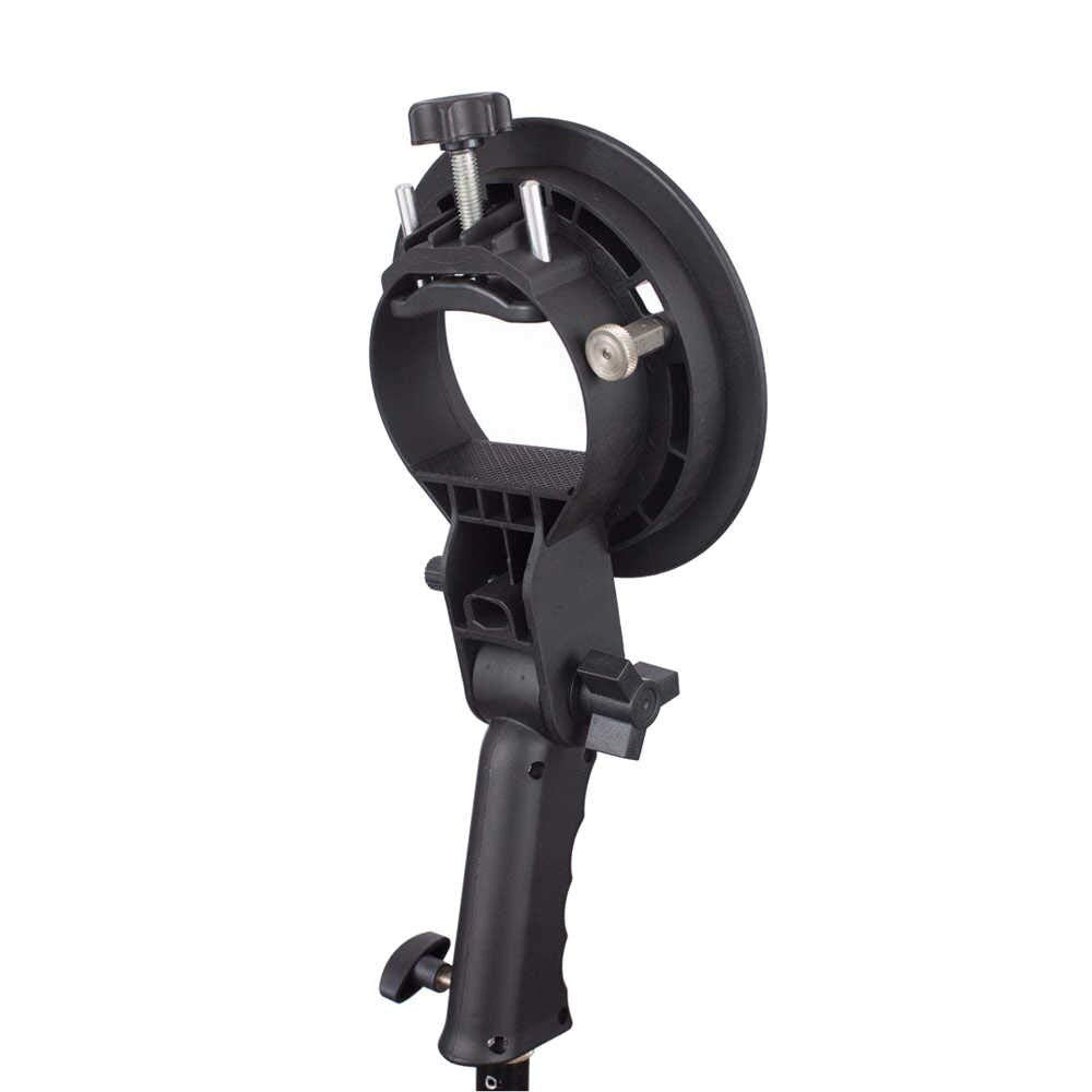 HIFFIN® S-Type Bracket Holder with Bowens Mount for Speedlite Flash Snoot Softbox Beauty Dish Reflector Umbrella