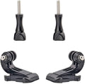 HIFFIN® J Hook Buckle Mount for Vertical Surface, Compatible for All GoPro Max/GoPro Hero 8 7 6 5 4 3+ 3 HD and Other Camera - Black (2pcs)