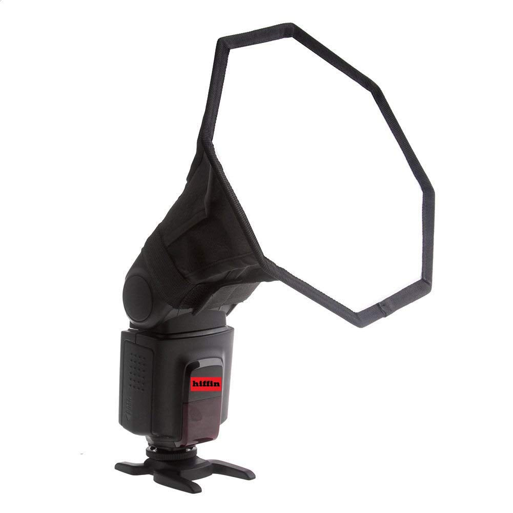 HIFFIN® 8-inch Universal Collapsible Octagon Studio Softbox Flash Diffuser for Cameras