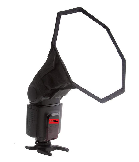 HIFFIN® 8-inch Universal Collapsible Octagon Studio Softbox Flash Diffuser for Cameras