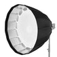 HIFFIN® 120cm Deep Parabolic Soft Box with Bowens Mount Adapter Ring for Aperture (Black)