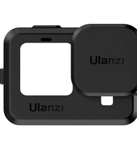 ULANZI G9-1 Protective Silicon Case for Gopro Hero 9 Black, Housing Frame with Lens Cover + Lanyard Vlog Accessory for Go pro 9 Action Cam