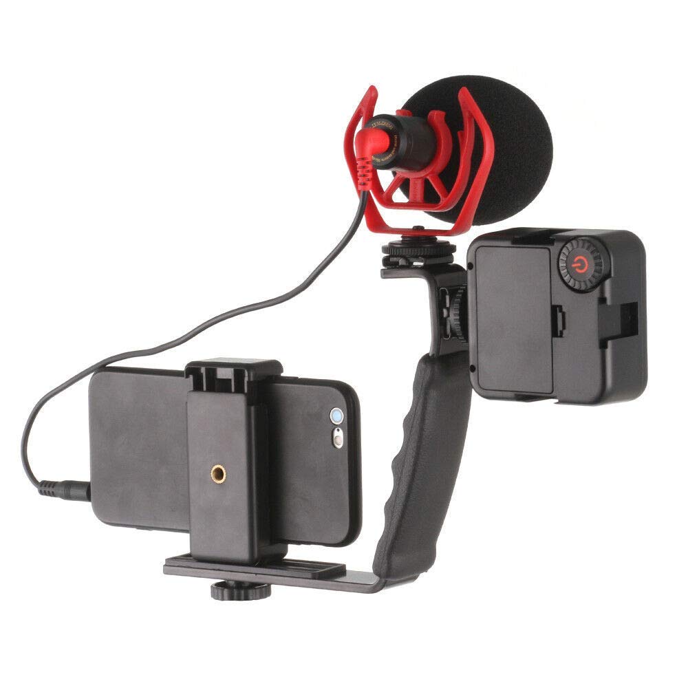 Lensgo LYM-DMM1 Video Micro Compact On-Camera Recording Microphone for Smartphone/Canon/Nikon/DJI Osmo/Smooth4/Feiyu Gimbal