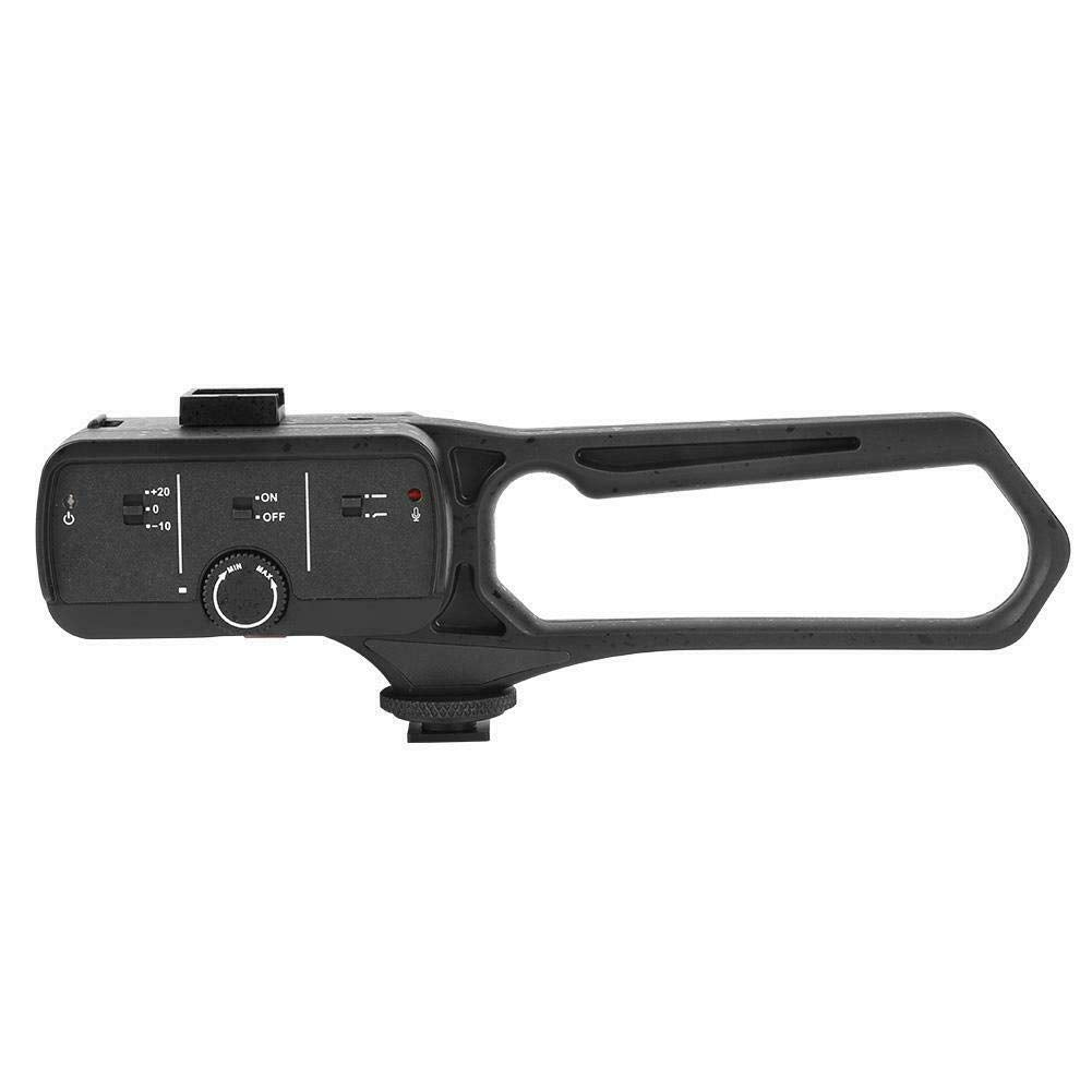 LENSGO D1L Microphone MIC Audio Adapter Adaptor Voice Frequency Regulator Black for Camera, Camcorder,Smartphone Features Output GAIN Adjustment HIGT-Pass...