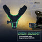 HIFFIN® Green Helmet Chin Strap Mount Compatible with Gopro Hero 9/8/7/6,SJCAM, Yi, DJI Osmo Action & Other Action Cameras