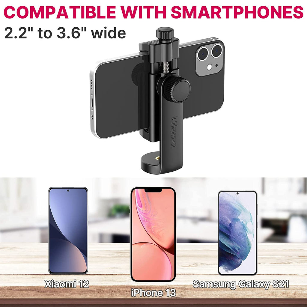 ULANZI Vlogging Kit, Smartphone Video Rig Kit with Flexible Tripod, Extension Arm, LED Light, Microphone, Phone Mount-Protable Octopus Tripod for iPhone Samsung Canon Nikon Sony Camera(Vlogging Kit)