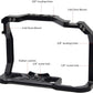 HIFFIN Camera Cage for Canon EOS R6 R5 Mirrorless Camera, Vlogging Video Shooting Filmmaking Rig Stabilizer with Dual Cold Shoe, 1/4" Mounting Points