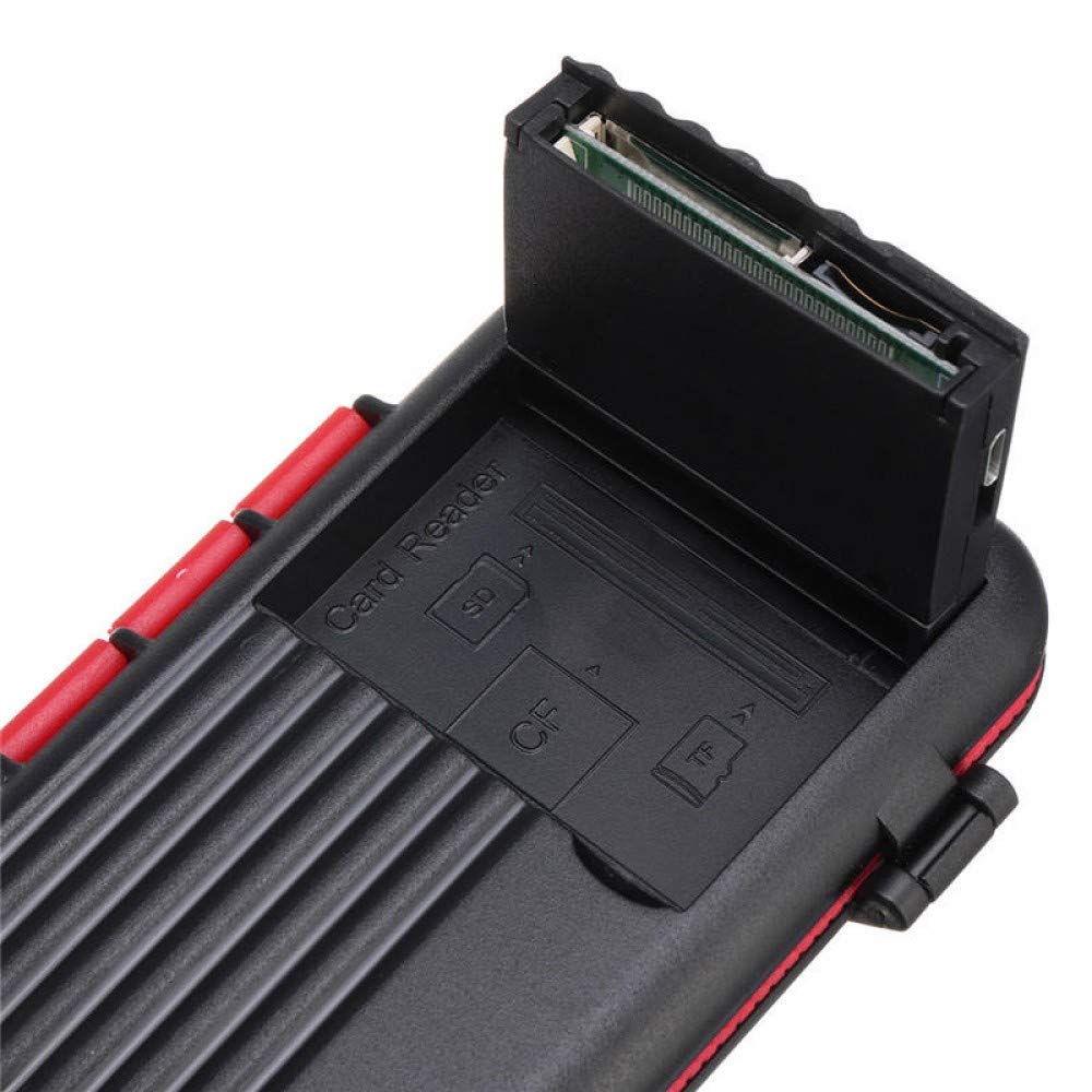 HIFFIN® 2 in 1 Type-c Micro USB OTG Memory Card TF Card CF Card Storage Box Card Reader for Mobile Phone