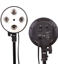 HIFFIN® Photography Photo Light Lamp Bulb Holder E27 Socket Bracket Studio EU Plug (E27 4 LAMP Holder)