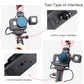 ULANZI G8-5 Aluminum Video Cage for GoPro 8, Dual Cold Shoe Mount Vlog Case Housing Shell Protective Frame Mount w 52mm Filter Adapter Charging Interface for GoPro Hero 8 Black