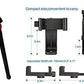 HIFFIN Flexible Gorillapod Tripod with 360° Rotating Ball Head Tripod for All DSLR Cameras(Max Load 1.5 kgs) & Mobile Phones (Black/Red) with Triopod Holder