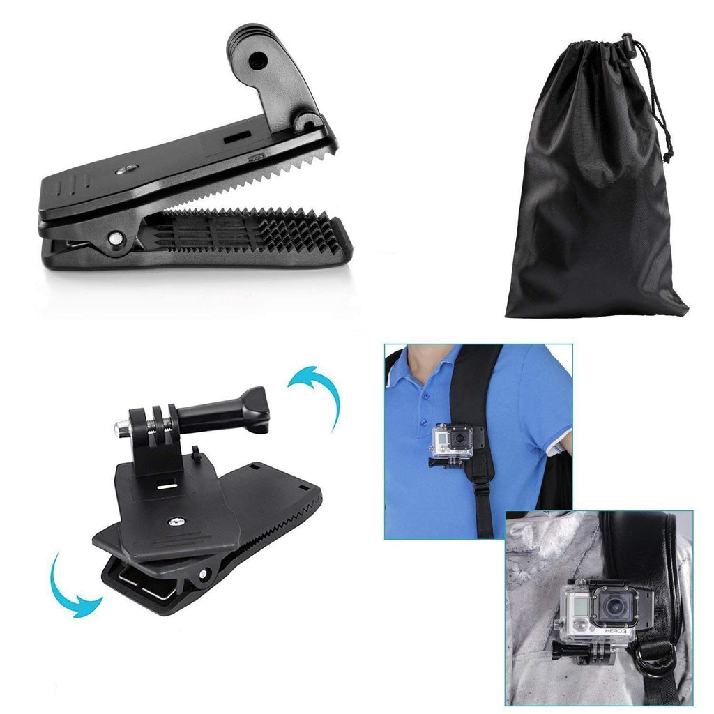 HIFFIN® Branded 45 in 1 for GoPro (Gopro7) Accessories Kit for Hero 5 4 3+ 3 2 1, SJCAM SJ4000 SJ5000, Yi & Other Action Cameras