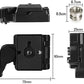 HIFFIN® H2 Quick Release Plate Compatible for Man frotto 200PL-14 QR Plates Adapter with Rapid Connect Clamp and 1/4'' to 3/8'' Screw for DSLR Camera Tripod Ball Head