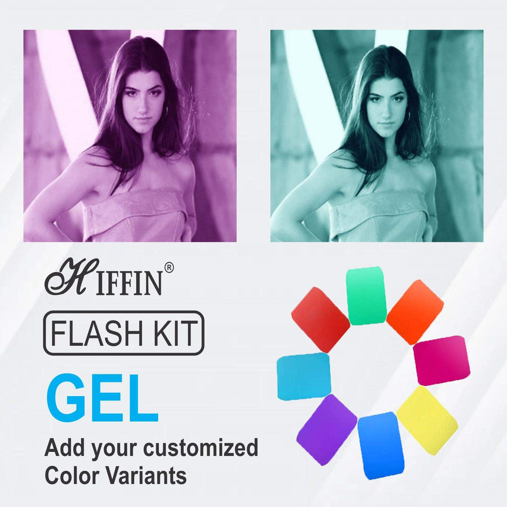 HIFFIN® Professional Starter Flash Accessories Kit Universally Compatible | New Labeled Flash Diffuser | Grid | Gel | Grip & Sphere (Professional...