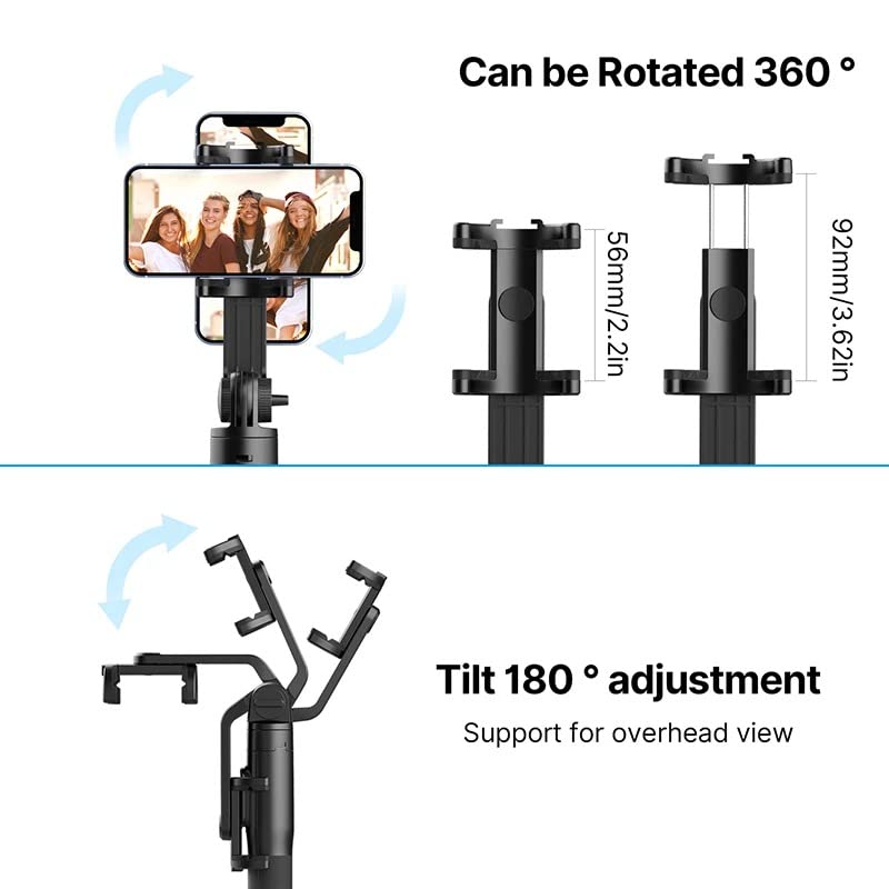 Ulanzi SK-03 1.6M Livestream Selfie Stick, 360 Rotation, Bluetooth