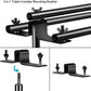 HIFFIN® Triple Crossbar 10 ft Wide 8.5 ft Height Backdrop Stand, Photo Video Studio Heavy Duty Adjustable Photography Muslin Background Support System Kit - 3 in 1 Multi Backdrop Stand