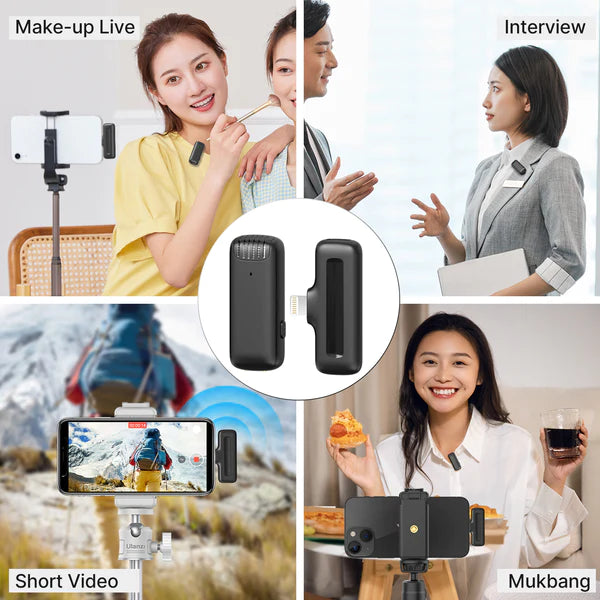 Ulanzi J11 Wireless Lavalier Microphone System ( 1+ Receiver - 1+ transmitter )