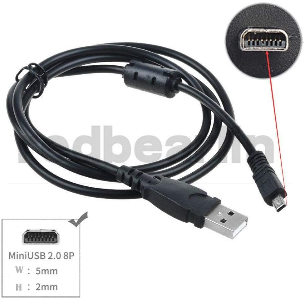 Hiffin Nikon USB 2.0 A to Mini 5 pin B Cable for External HDDS/Camera/Card Readers(1.5 MTR,)