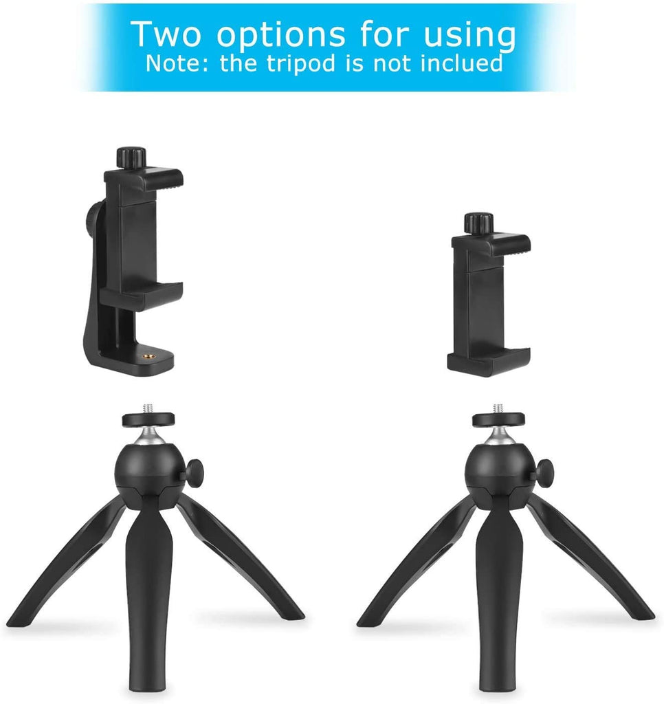 HIFFIN® Universal 360° Rotating Vertical Mobile Tripod Monopod Mount Supports Width Upto 2.3-4.1 Inches Smartphones (Mobile Phone Tripod Mount 360 Rotation)
