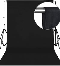 HIFFIN® PRO 8 ft. X 12 ft. Long Life Time Reusable Black Screen Chromakey Photo Video Photography Studio Fabric Backdrop, Background, Pure Black Muslin, Photography Studio