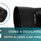 HIFFIN® ET-60 Lens Hood for Canon 55-250 EF75-300III, Camera for Canon EF75-300MM F/4-5.6 III EF-S 55-250MM F/4-5.6 is ET - 60 Lens Hood for Canon EF75-300 USM/EF - S 55-250MM